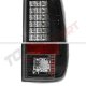 Ford F550 Super Duty 1999-2007 LED Tail Lights Black Chrome