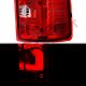 GMC Sierra 3500HD 2007-2014 Custom LED Tail Lights Red Clear