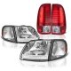 Ford F150 1997-2003 Clear Headlights Corner Lights and Red LED Tail Lights