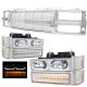 Chevy 1500 Pickup 1994-1998 Chrome Billet Grille and LED DRL Headlights Bumper Lights