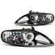 Lexus SC400 1992-1999 Clear Halo Projector Headlights with LED Daytime Running Lights