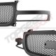GMC Sierra 2500 1999-2002 Black Front Grille Punch Style