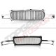 GMC Sierra 1999-2002 Chrome Vertical Grille and Smoked Clear Headlights Set