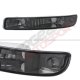 GMC Sierra 1999-2002 Chrome Vertical Grille and Smoked Clear Headlights Set