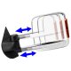 Chevy Silverado 3500HD 2007-2014 Chrome Power Heated Towing Mirrors with Turn Signal Lights
