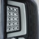 GMC Sierra 1500 2014-2018 Custom LED Tail Lights Black Clear