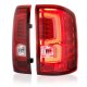 GMC Sierra 1500 2014-2018 Custom LED Tail Lights Red Clear
