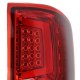 GMC Sierra 1500 2014-2018 Custom LED Tail Lights Red Clear