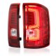 GMC Sierra 2500HD 2015-2019 Custom LED Tail Lights Red Clear