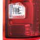GMC Sierra 2500HD 2015-2019 Custom LED Tail Lights Red Clear