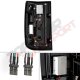 Chevy Silverado 1500 2014-2018 Black LED Tail Lights Tube Bar