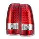 Chevy Silverado 2003-2006 LED Tail Lights Red Clear