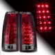 Chevy Silverado 1988-1998 LED Tail Lights Red and Smoked
