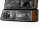 Chevy Silverado 2500HD 2003-2006 Smoked Euro Headlights and Bumper Lights