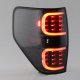 Ford F150 2009-2014 Black LED Tube Tail Lights