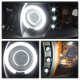 Dodge Ram 1994-2001 Black Smoked CCFL Halo Projector Headlights with LED