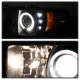 Dodge Ram 2500 1994-2002 Black Smoked Halo Projector Headlights with LED