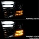 Dodge Ram 2500 2013-2018 Smoked Projector Headlights Tube DRL