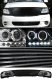 Ford F150 1999-2003 Black Billet Grille and Clear Projector Headlights