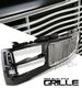 GMC Yukon 1994-1999 Black and Chrome Wave Billet Grille