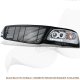 Ford Expedition 1999-2002 Black Billet Grille and Clear Projector Headlights