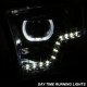 Dodge Ram 1500 2009-2018 Clear Halo Projector Headlights LED DRL