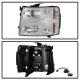 Chevy Silverado 2500HD 2007-2014 Clear Projector Headlights DRL Tube Facelift