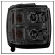 Chevy Silverado 3500HD 2015-2019 Smoked Projector Headlights LED DRL