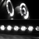 Ford F150 1997-2003 Black Smoked Halo Projector Headlights LED