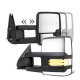 Chevy Silverado 2500 2003-2004 Chrome Towing Mirrors Clear LED DRL Power Heated