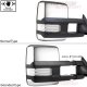 Chevy 1500 Pickup 1988-1998 Chrome Power Towing Mirrors Clear LED Running Lights