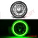 VW Beetle 1971-1979 Green SMD LED Black Chrome Sealed Beam Headlight Conversion