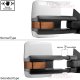 GMC Sierra 3500HD 2007-2014 White Towing Mirrors LED Lights Power Heated