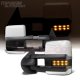 Chevy Avalanche 2007-2013 White Towing Mirrors Smoked LED Lights Power Heated