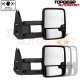 GMC Sierra 2007-2013 White Towing Mirrors Clear LED Lights Power Heated