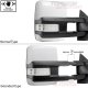 GMC Sierra 2500HD 2007-2014 White Towing Mirrors Clear LED Lights Power Heated