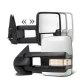GMC Sierra Denali 2007-2013 White Towing Mirrors Clear LED Lights Power Heated