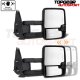 Chevy Silverado 2007-2013 White Towing Mirrors Clear LED DRL Power Heated
