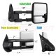 Chevy Silverado 2007-2013 White Towing Mirrors Clear LED DRL Power Heated