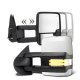 Chevy Silverado 2500HD 2007-2014 White Towing Mirrors Clear LED DRL Power Heated