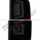GMC Sierra 1500 2014-2018 Custom LED Tail Lights Black Smoked