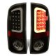 Dodge Ram 2007-2008 Black Smoked LED Tail Lights Tube