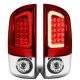 Dodge Ram 2500 2007-2009 Red Clear LED Tail Lights Tube