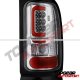 Dodge Ram 2500 1994-2002 Chrome LED Tail Lights Red Tube