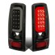 Chevy Suburban 2000-2006 Black Smoked LED Tail Lights Tube