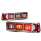 Ford Mustang 1987-1993 Chrome LED Tail Lights