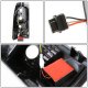 Chevy Silverado 1999-2002 Black LED Tail Lights Red Tube
