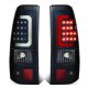 Chevy Silverado 2500 2003-2004 Black Smoked LED Tail Lights Tube