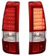 Chevy Silverado 2500 2003-2004 Red LED Tail Lights