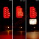 Chevy Silverado 2003-2006 Black Smoked LED Tail Lights Red Tube
